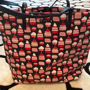 NWOT Kate Spade sweet print black tote